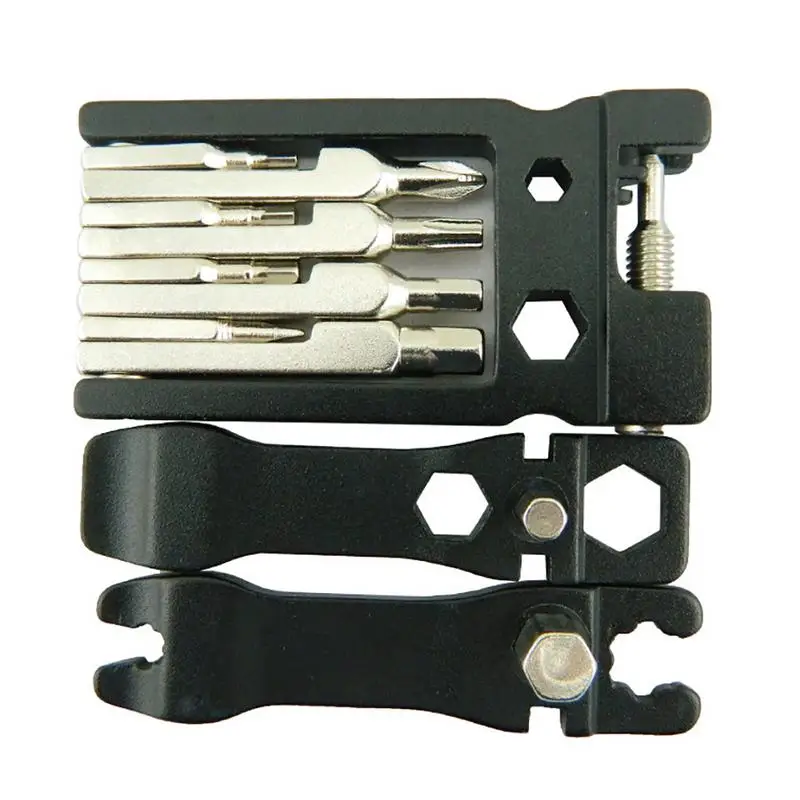 cheap Bicycle Folding Repair Tool Steel 19 In 1 Set Multi function Combination Bicycle Mountain Bike Repair Tool Set Fast Delivery