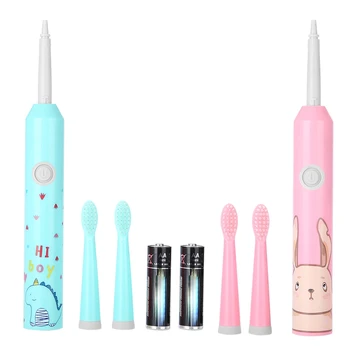 

Sonic Electric Children Tooth Brush Battery Waterproof Replacement Brush Teeth Cleaning teeth brush for Kids tooth care