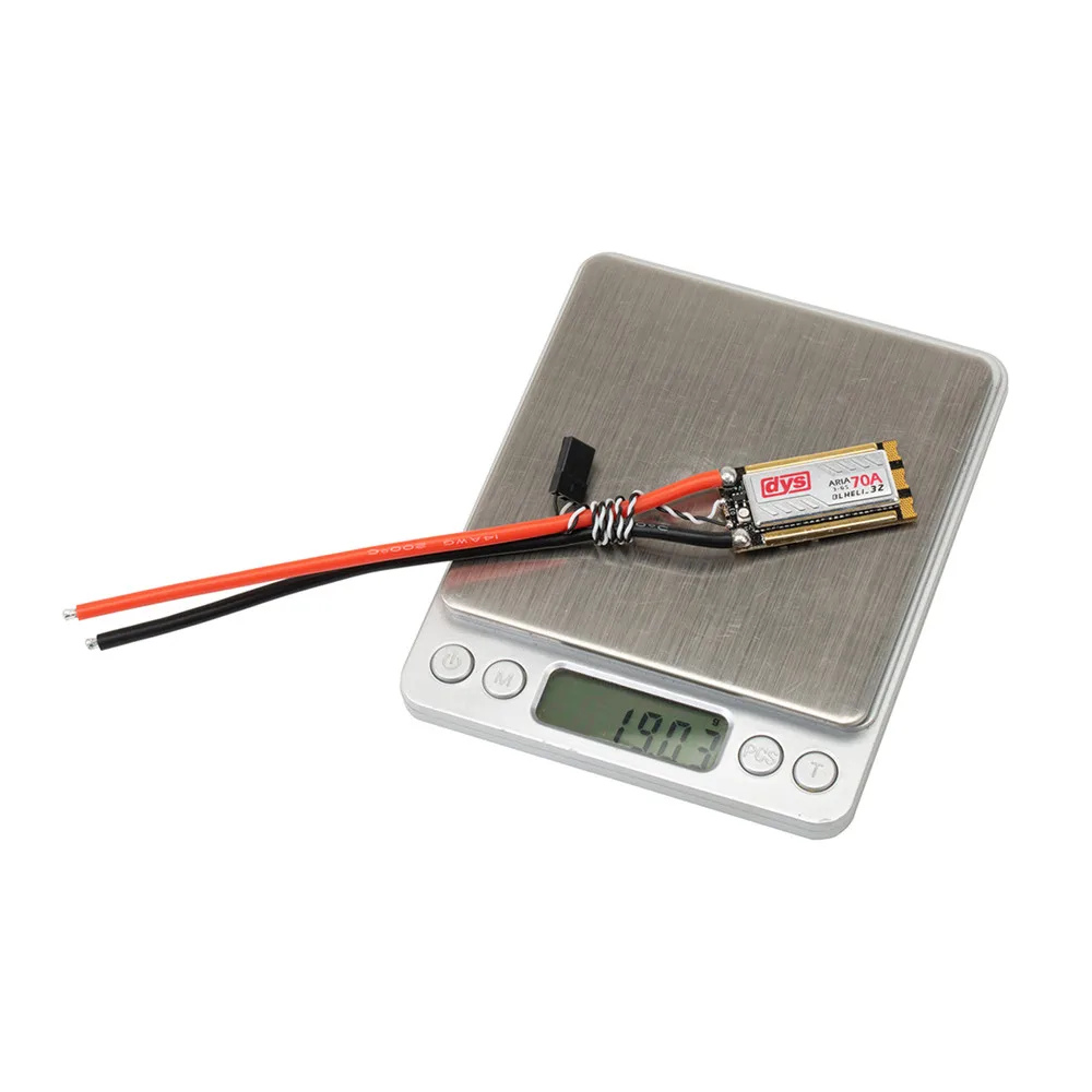 1 шт. DYS Aria BLHeli_32bit 70A бесщеточный ESC 3 6S Dshot1200 датчик готового тока для FPV Racing Multirotor RC