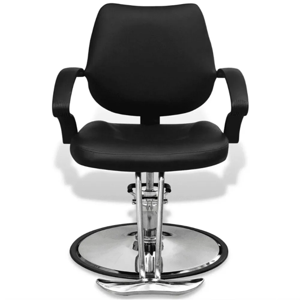 

Vidaxl Professional Barber Chair Imitation Leather Black Adjustable Synthetic Leather Cover Beauty Hair Salons Spas Lift Chair