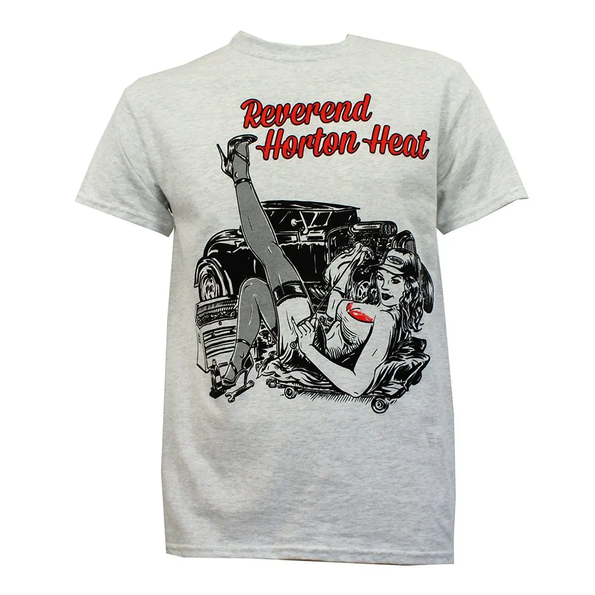 

Reverend Horton Heat Men's Smell of Gasoline T-Shirt Heather100% Cotton T Shirts Brand Clothing Tops Tees Plus Size