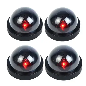 

4pc/Lot Fake Dummy Camera Dome Red LED Light Fake Camera Security Home Video Surveillance Camera Security Camera Indoor
