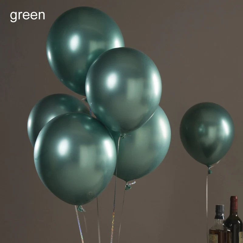 Воздушные шары Globos глянцевые металлические жемчужные латексные 10 шт. надувные