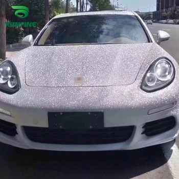

Car Styling Wrap Rough Flash silver Car Vinyl film Body Sticker Car sticker With Air Free Bubble For Motorcycle Car Tuning Part