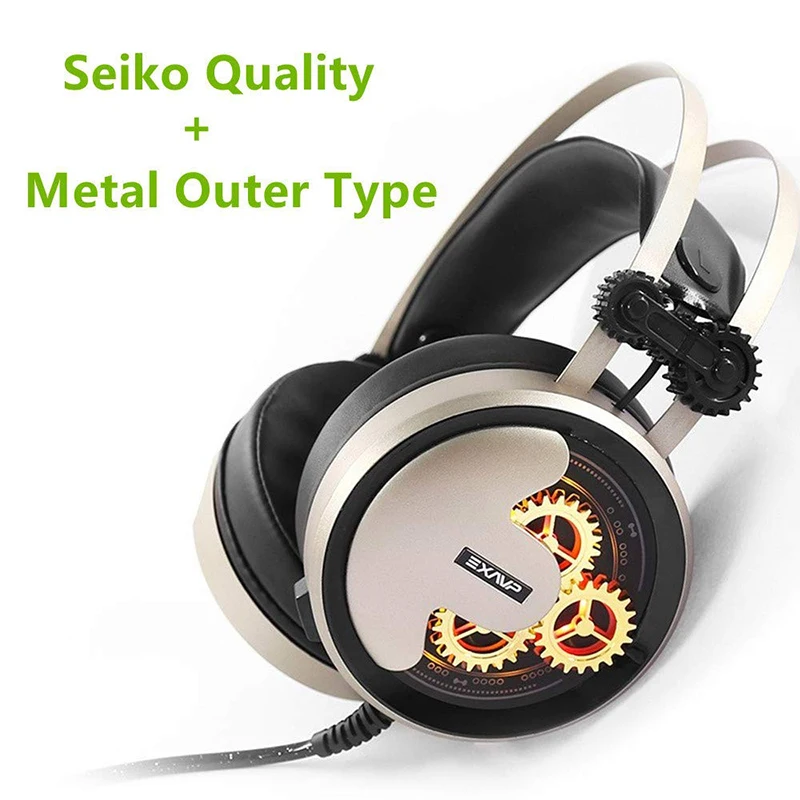 

EX610 Mechanical design Wired Gaming Headset Computer Headset Internet Gaming Game With Led Light Microphone Stereo Headphones