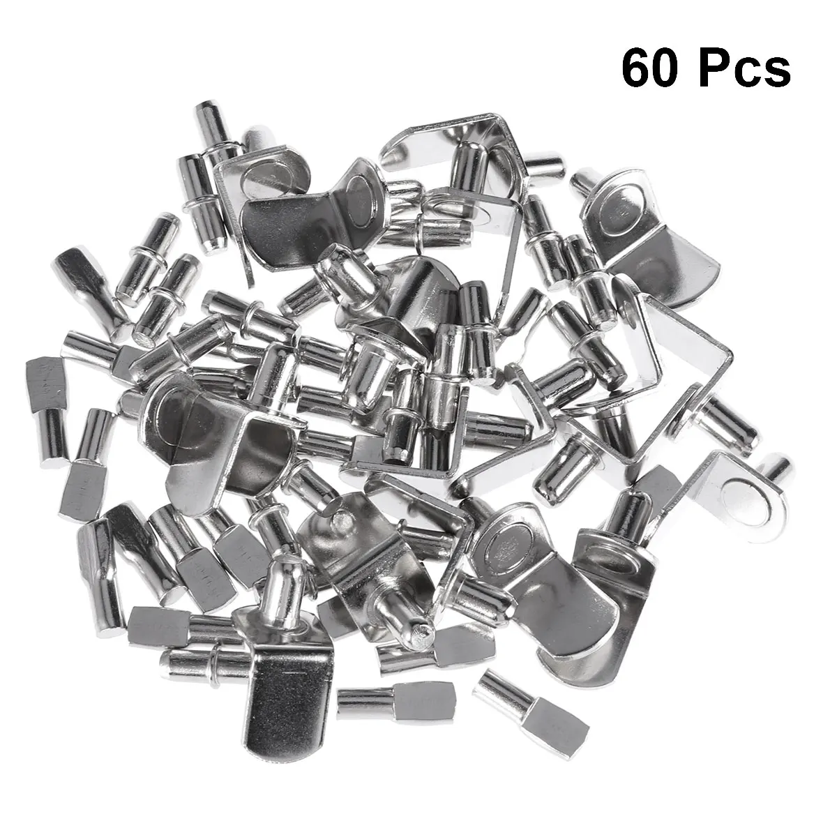 

60 Pcs Shelf Bracket Pegs Bracket-Style Shelf Pins Support Shelf Support for Furniture Closet Shelf Wardrobe Bracket Cabinet