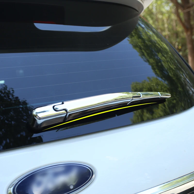 

A Little Change ABS Chrome Car Rear Tailgate Windshield Wiper Blade Trim Glossy Cover for Ford EVEREST 2015 2016 Car Stickers