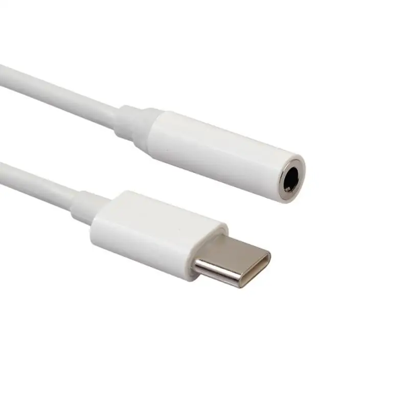 

2pcs Type-C to 3.5mm Earphone Audio Male to Female Adapter Cable Wire Cord for Xiaomi 6 Mi6 Letv 2 Pro 2 Max2