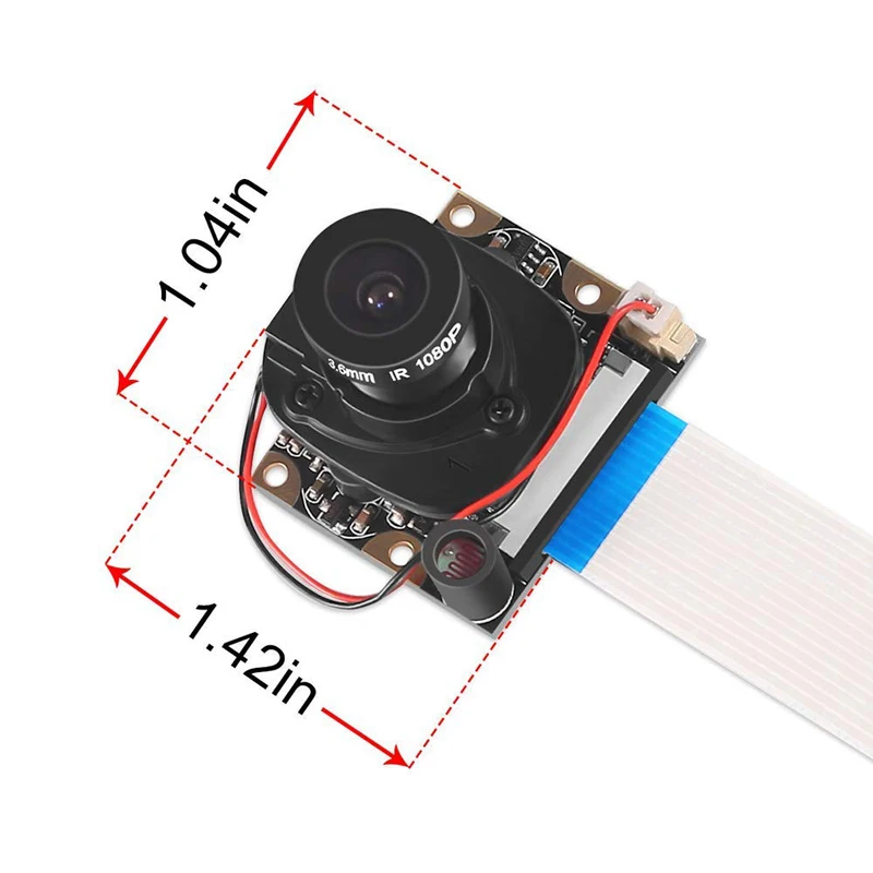 Aokin For Raspberry Pi Camera Module With Automatic Ir cut Night Vision Camera 5mp 1080p Hd 3