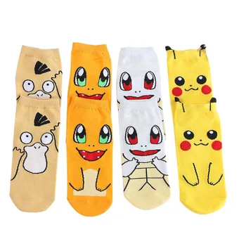 

Cute Japanese Anime Pokemon Ankle Socks Pikachu Nintendo Character Pocket Monsters Women Short Socks Cosplay Christmas Gift