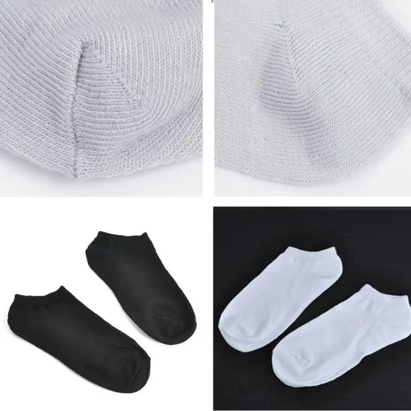 10Pairs / Set Fashion Women Boat Ankle Socks Ladies Ultra-Thin Pure Color Low Cut Cotton Blend Socks Suitable For Spring/Summer