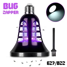 ARILUX E27 B22 8 Вт SMD2835 белый+ УФ-москитная убийца лампы два дополнительных режимов Светодиодный лампочки насекомых свет AC110V/AC220V
