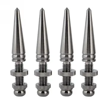 

4 Pairs Pure Copper Shockproof Speaker Foot Spike Subwoofer Speaker Base Pad Stand Foot for Shock Absorption of HIFI Speakers