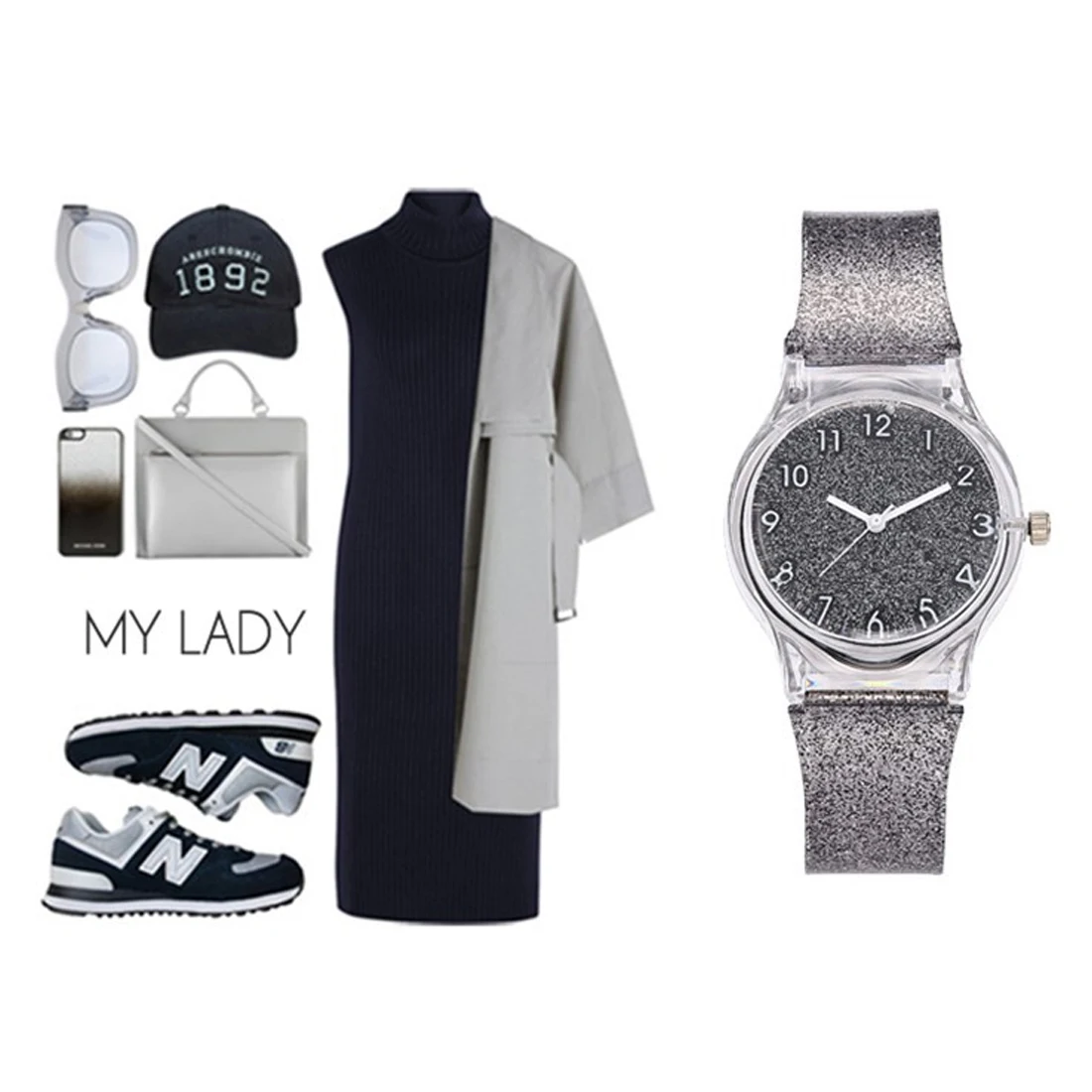 Женские часы в стиле Харадзюку, устойчивые спортивные часы, Простые Модные женские прозрачные часы для девушек