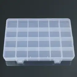 24 отделения пластиковая коробка Дело ювелирные изделия из бисера контейнер для хранения Ремесло Организатор