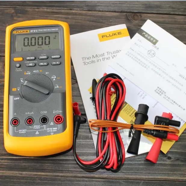 Оригинальный промышленный мультиметр Fluke 87V F87V/C неразрывно безопасный True RMS