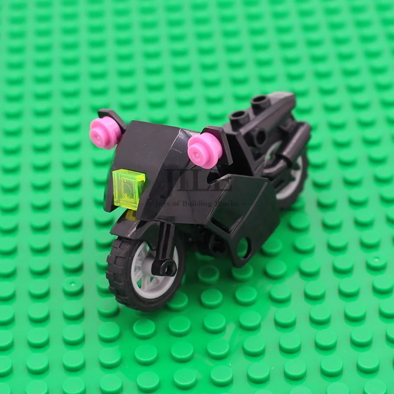 

MOC Model Motorcycle with Wheels DIY Creative Enlighten Building Blocks Bricks Parts Sets Compatible Assembles Particles Toys