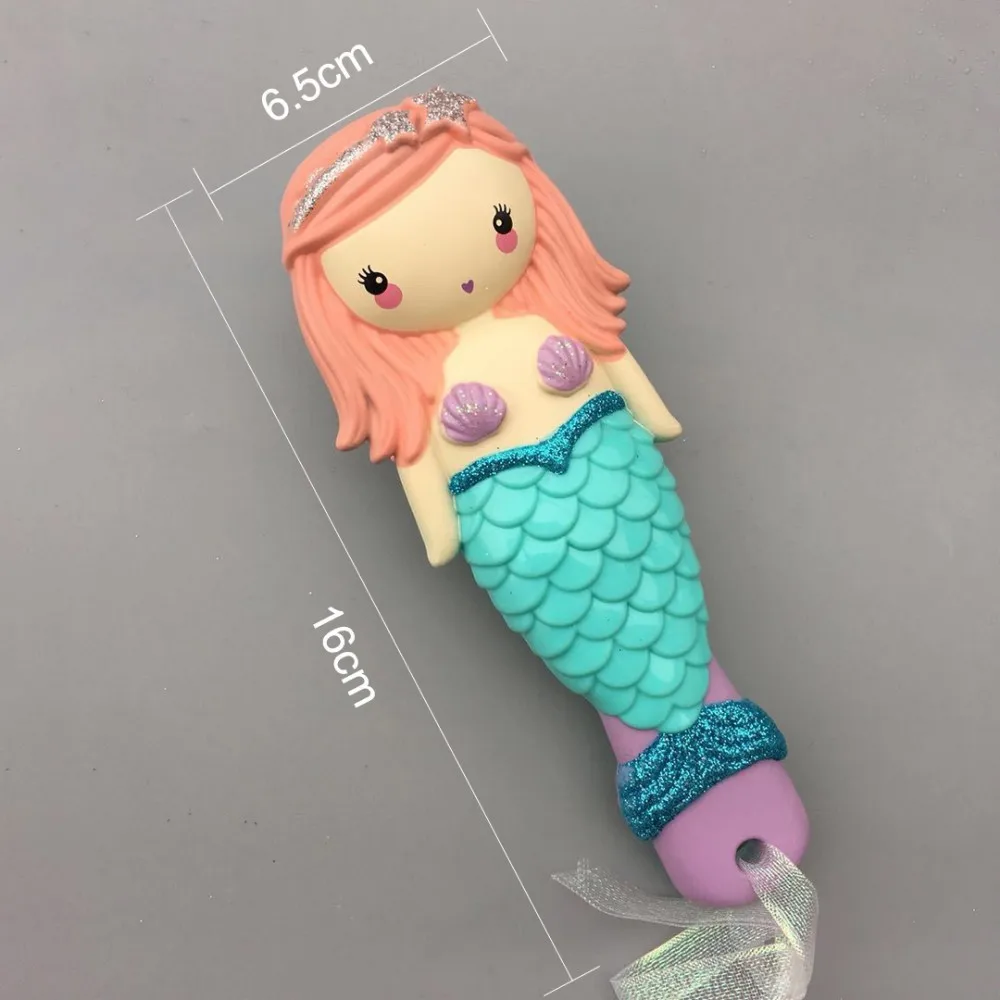Disney Comb Princess Air Cushion Comb Set Cartoon 3D Stereo Frozen Elsa Ariel Comb Girl Headwear Hair Ring Accessories Set