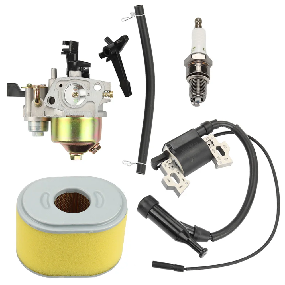 Carburetor Ignition Coil w Fuel Filter Kit For Honda GX160 GX200 16100-ZH8-W61 