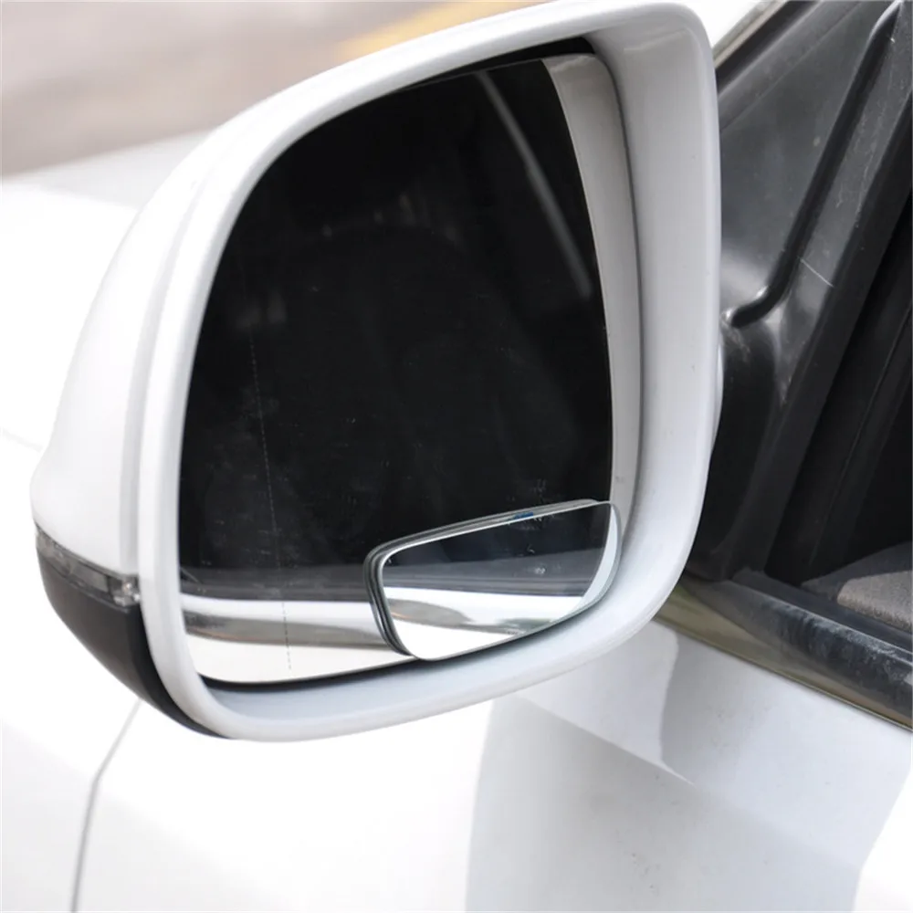 2 шт. бескаркасные Автомобильное Зеркало для слепых зон 360 градусов Регулируемый широкий угол выпуклое зеркало заднего вида Парковка зеркало
