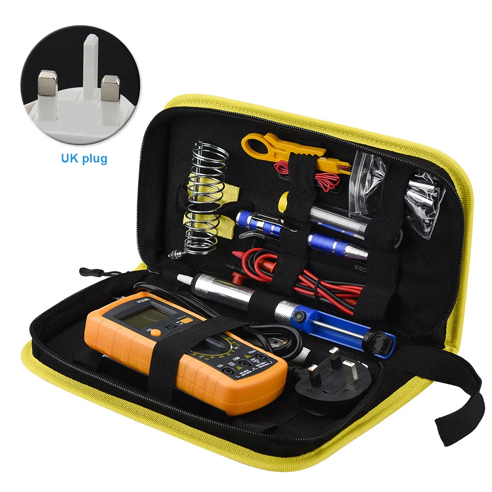 

Soldering Iron Multifunctional Temperature Digital LCD Display Sets Multimeter Kit Hand Tool Adjustable