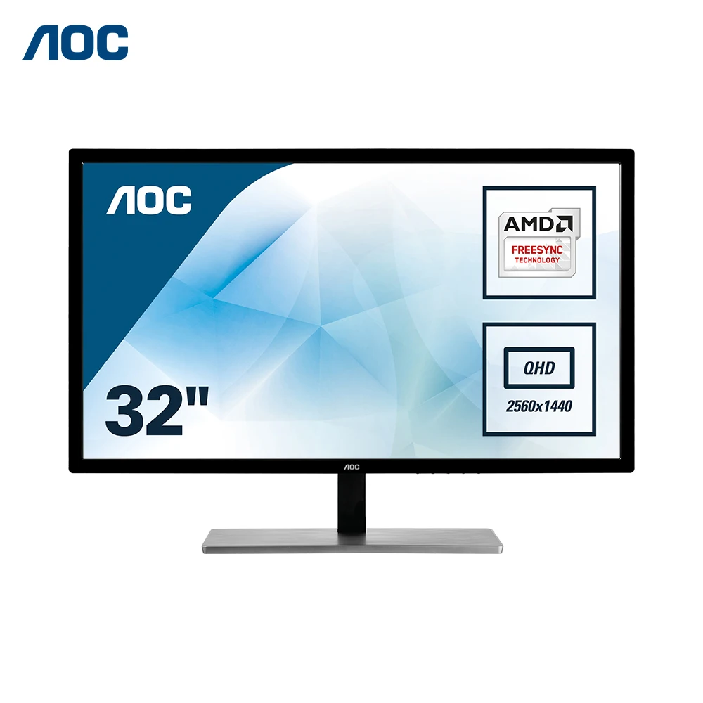 

AOC Value-line Q3279VWFD8, 31.5'', 2560 x 1440 pixels, Wide Quad HD, LED, 4 ms, Black LCD Monitor