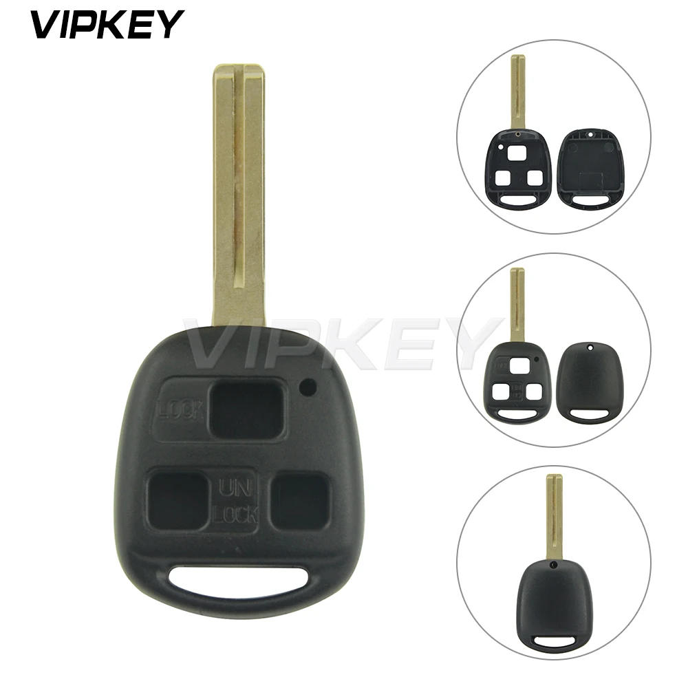 Remotekey 3 Button TOY48 For Lexus RX300 RX330 RX350 RX400H 1998 1999 2000 2002 2003 Replacement Remote Key Shell Case