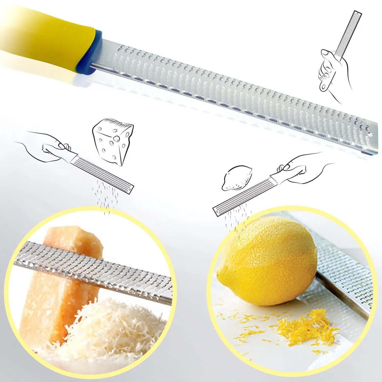 Терка из нержавеющей стали для сыра лимона фруктов Zester Microplane классические