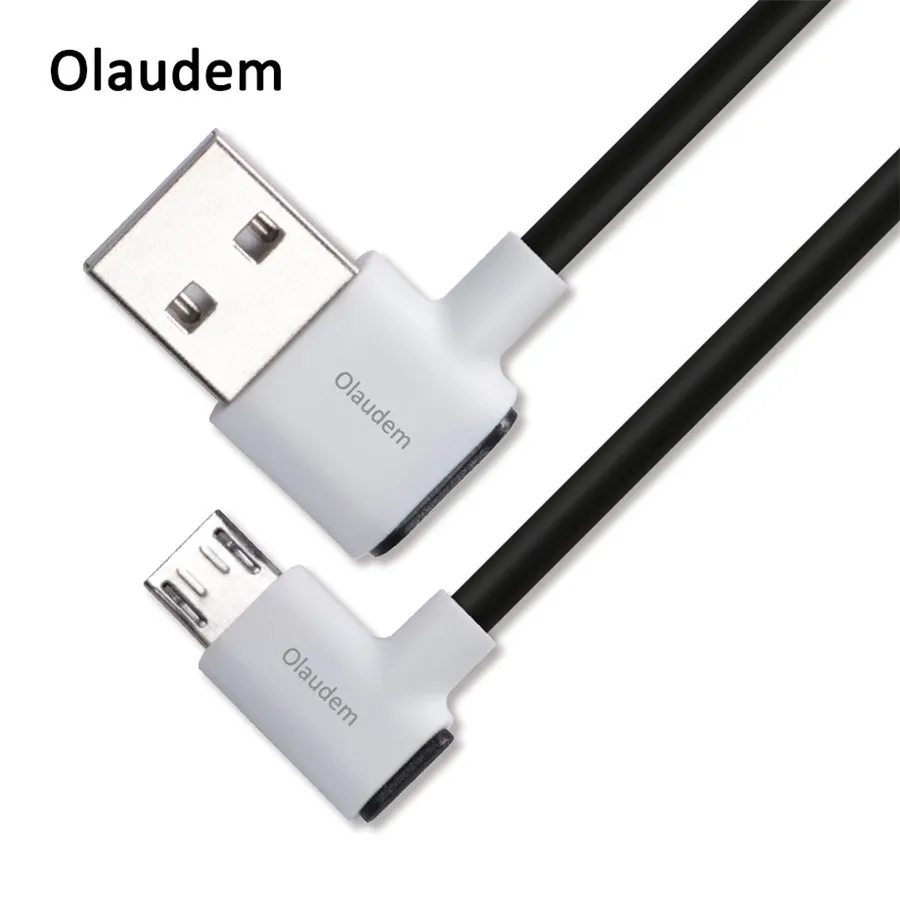 

Olaudem Cable Micro USB 90 Drados Wire For Charging Cable USB Micro USB Fast Charge USB Cord Android Charging Phone Cables CB173