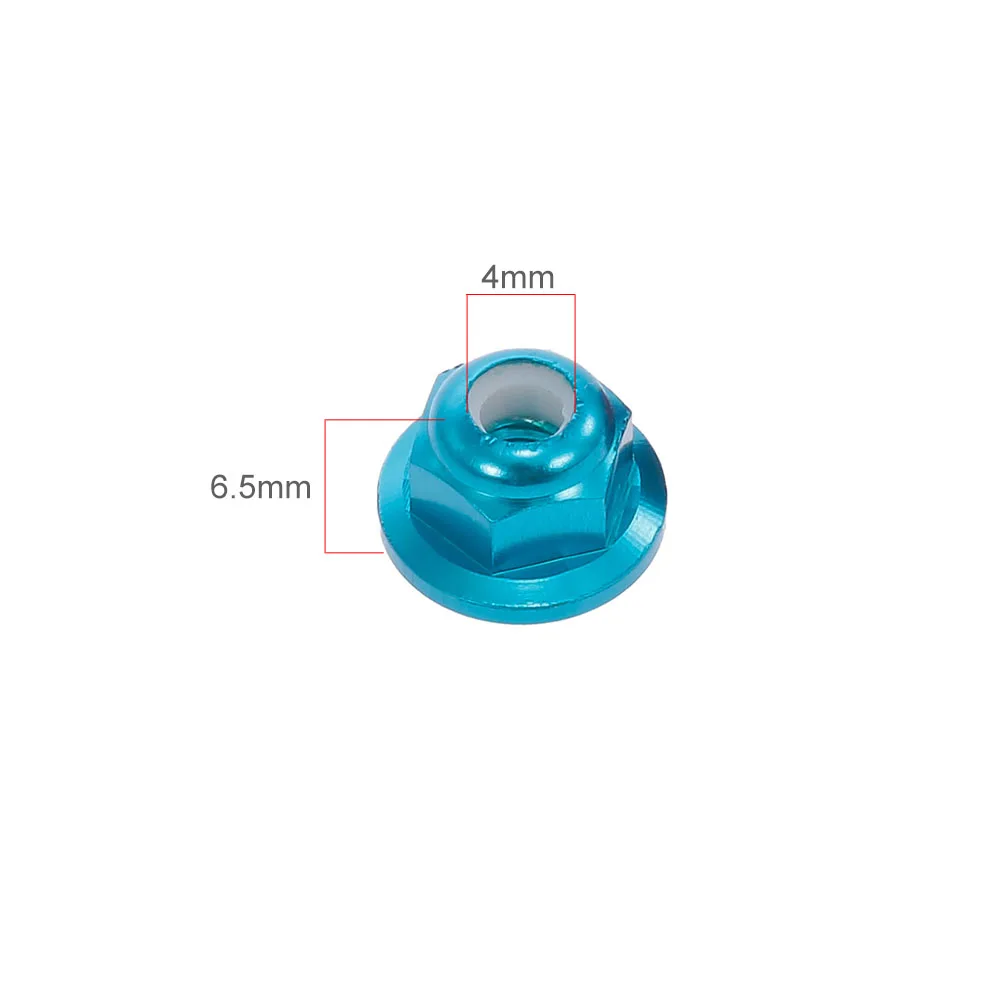 

4pcs Wheel Lock Nut 4mm for RC Car 1:12 Wltoys 12428 12423 FY-03 Hopup Parts