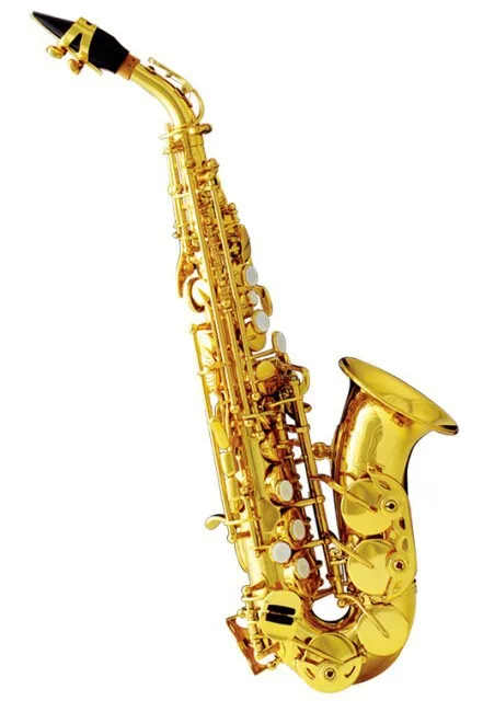 Bb сопрано саксофон латунный корпус с ABS чехлом и мундштук, музыкальные инструменты профессиональные
