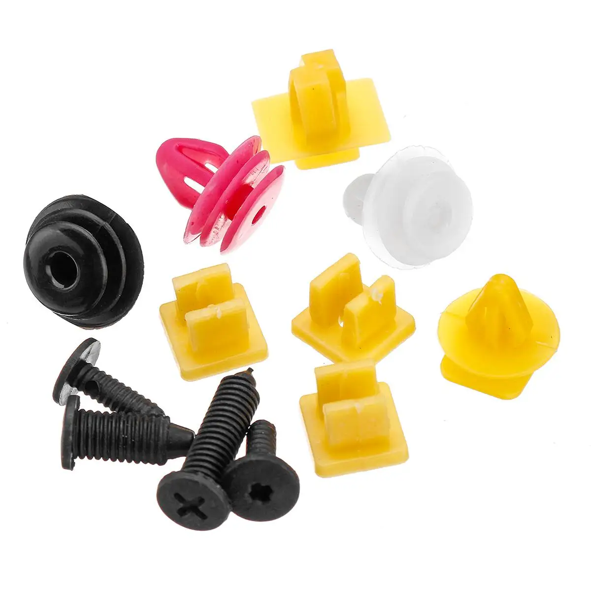  500/1000PCS Mixed Auto Fastener Vehicle Car Bumper Clips Retainer Fastener Rivet Door Panel Liner U