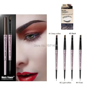 

Brand new 10 pcs Very fine 2 in 1 Double head lasting Not blooming Drop shape Eyebrow cream eyebrow pen make up Accessories tool