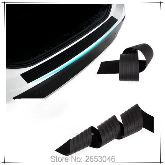 US Car Carbon Fiber Rubber Rear Guard Bumper Protector Trim Cover Accessories