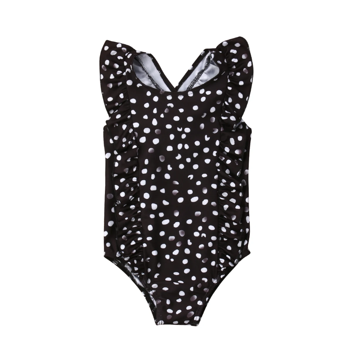 

2019 Baby Clothes Kids Baby Girls Polka Dot Print Sleeveless Bikini Swimwear Swimsuit Beachwear Bathing Size 2-6Y