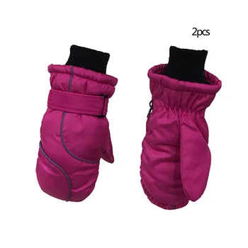 

2019 New Winter Kids thicken warm stitching ski gloves Children waterproof windproof gloves outdoor Accessories 5-9T