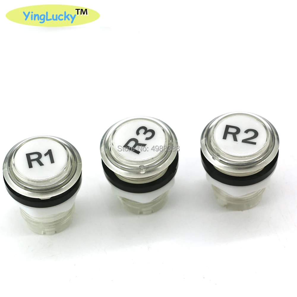Arcity 4-Pack 24mm LED Arcade Buttons - Illuminated 1P 2P 3P 4P Select Start Buttons For DIY Arcade
