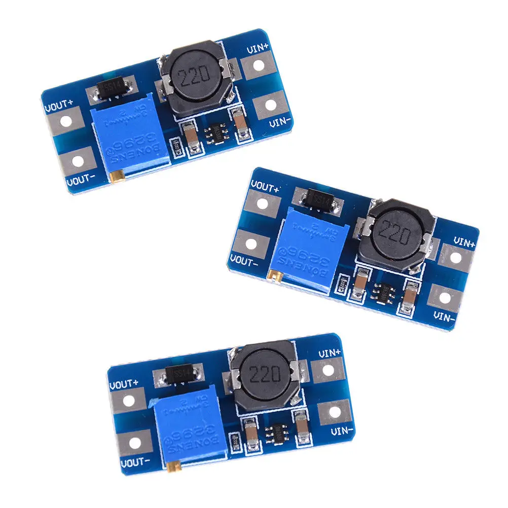 3 шт. Вход 2 V-24 V Dc Постоянный ток 5 В/9 В/12 В/28 V повышающий ...