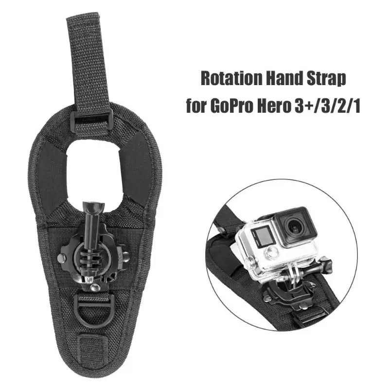 

Action Camera Accessories Glove Wrist Band 360 Degree Swivel Rotation Hand Strap Belt Tripod Mount for GoPro Hero 3+/3/2/1