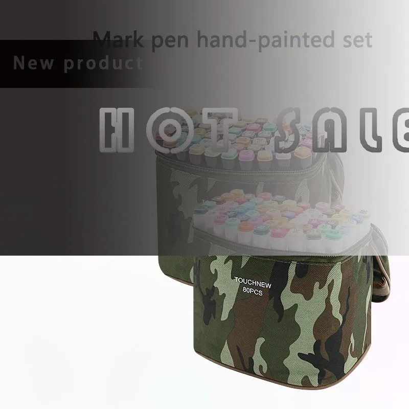 

Hot Sale Oily 32/48/72 Colors Multicolor Marker Pen Double-headed Nib Student painting Art school Horticultural Design