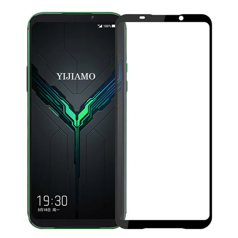 Закаленное стекло твердостью 9H для Xiaomi Black Shark 2 полное покрытие Защита экрана
