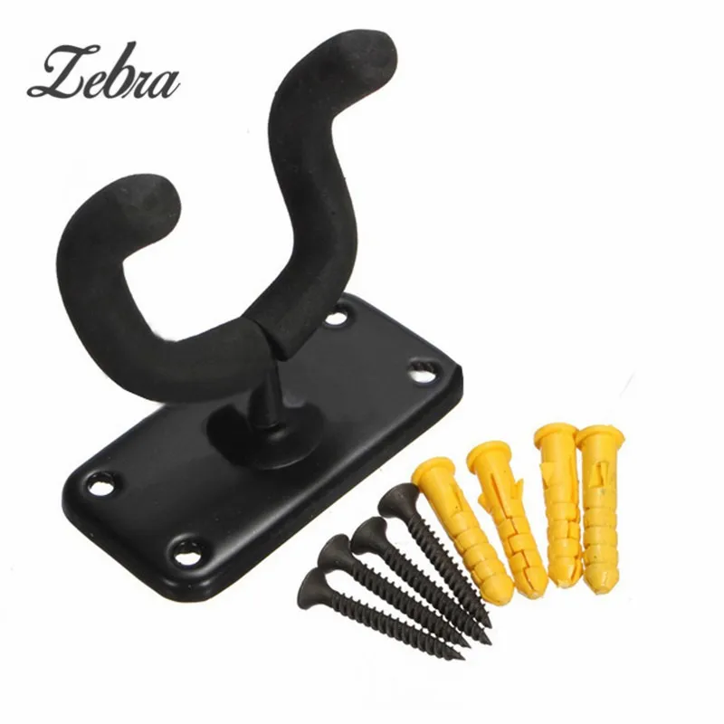 

Guitar Hanger Hook Holder Wall Mount Stand Rack Bracket Display Fits Most Guitar Bass Accessories Easy To Install+Screws