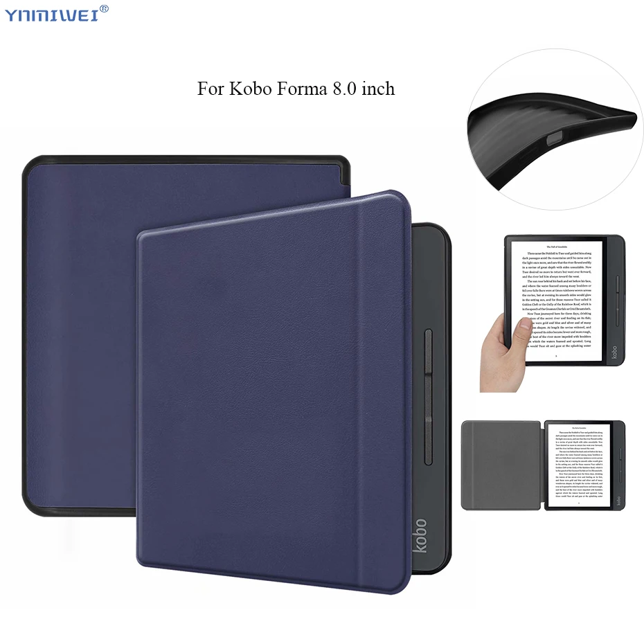 Умный кожаный чехол для Kobo Forma 8 дюймов ультра тонкий твердый противоударный Funda