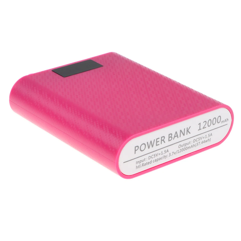 Lovoski power Bank чехол DIY Набор батареек зарядная коробка с цифровым дисплеем красный