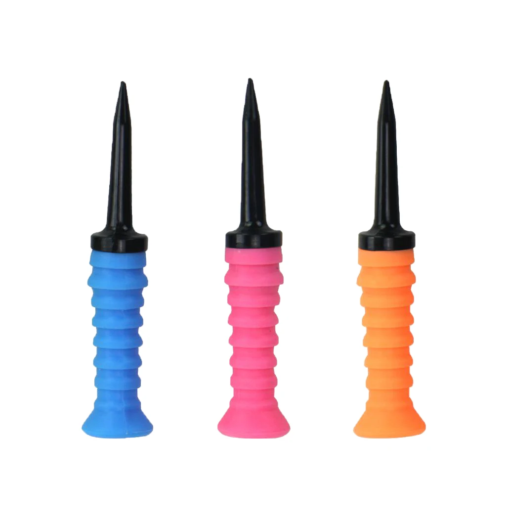 

3 Sets Elastic Plastic Golf Tees Golf Club Replacement with Random Colors