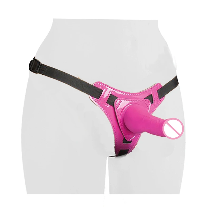 Realistic font b Dildo b font Leather Strap On Big font b Dildo b font Penis