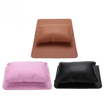 

Nail Art Equipment Hand Rest Cushion Pillow Soft PU Leather Hand Holder + Folding Manicure Table Mat Manicure Nail Art Accessory