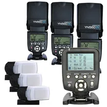 3PICs Yongnuo YN560IV YN-560 IV Wireless Flash Speedlite with YN560TX II For Canon Nikon Pentax D3300 D3200 D3100 D3000 D7100 yongnuo yn560 iv yn560iv wireless flash speedlite master slave flash for canon nikon pentax olympus fujifilm lumix dslr camera