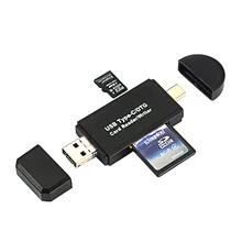 3 в 1 Тип C Micro USB OTG кард-ридер высокоскоростной USB2.0 Универсальный OTG TF/SD для Android и ПК, удлинитель-переходник