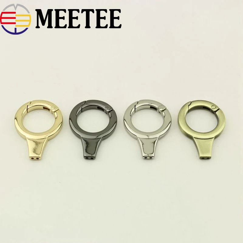 10Pcs 17m Spring O Rings Metal Buckles For Bag Strap Dog Collar Keychain Clip Buckle Handbag Connector DIY Accessories KY833 | Дом и сад
